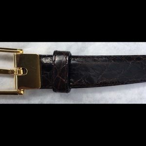 Saks Fifth Avenue Italy Genuine Caiman Crocodile.